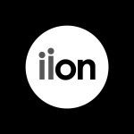 Black background iion logo