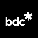 Black background bdc logo